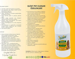 Glint %100 Bitkisel Kedi Köpek Mama Kabı Temizleyici 1L