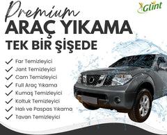 Glint %100 Bitkisel Çok Amaçlı Oto Temizleyici Araç Far Koltuk Paspas Temizleme Jant Parlatma-GLINT CAR CLEANERcı 1L