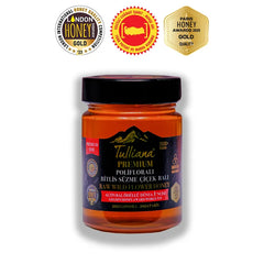 Tulliana Premium Polifloral (Çok Çiçekli) Organik Süzme Bitlis Balı 450g (Altın Bal Ödüllü):Blomma honung