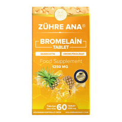 Zühre Ana Bromelain Tablet 1250 mg 60 Kapsül/ BROMELAIN TABLETT (1250 MG x 60 TABLETTER