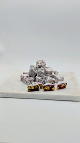 Narlı Lüks Fıstıklı Duble Safranbolu Lokum:360gr-Turkisk Delight