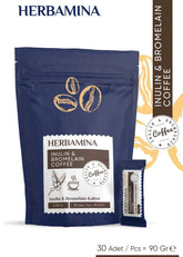 Herbamina Inulin and Bromelain Coffee 30 x 3g: HERBAMINA INULIN & BROMELAIN COFFEE 90 G