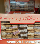 Kıstırma lokum:350gr-Mini Turkisk Konfekt med Kex Fruktarom