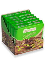 Ülker choklad med hela pistagenötter (65 G) - Mjölkchoklad med hela pistagenötter