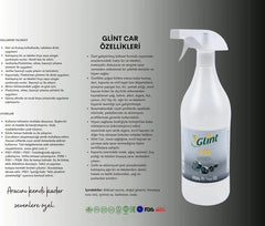 Glint %100 Bitkisel Çok Amaçlı Oto Temizleyici Araç Far Koltuk Paspas Temizleme Jant Parlatıcı 1L