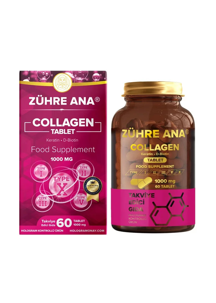 Zühre Ana Kolajen Kapsül 1000mg – 60 Kapsül