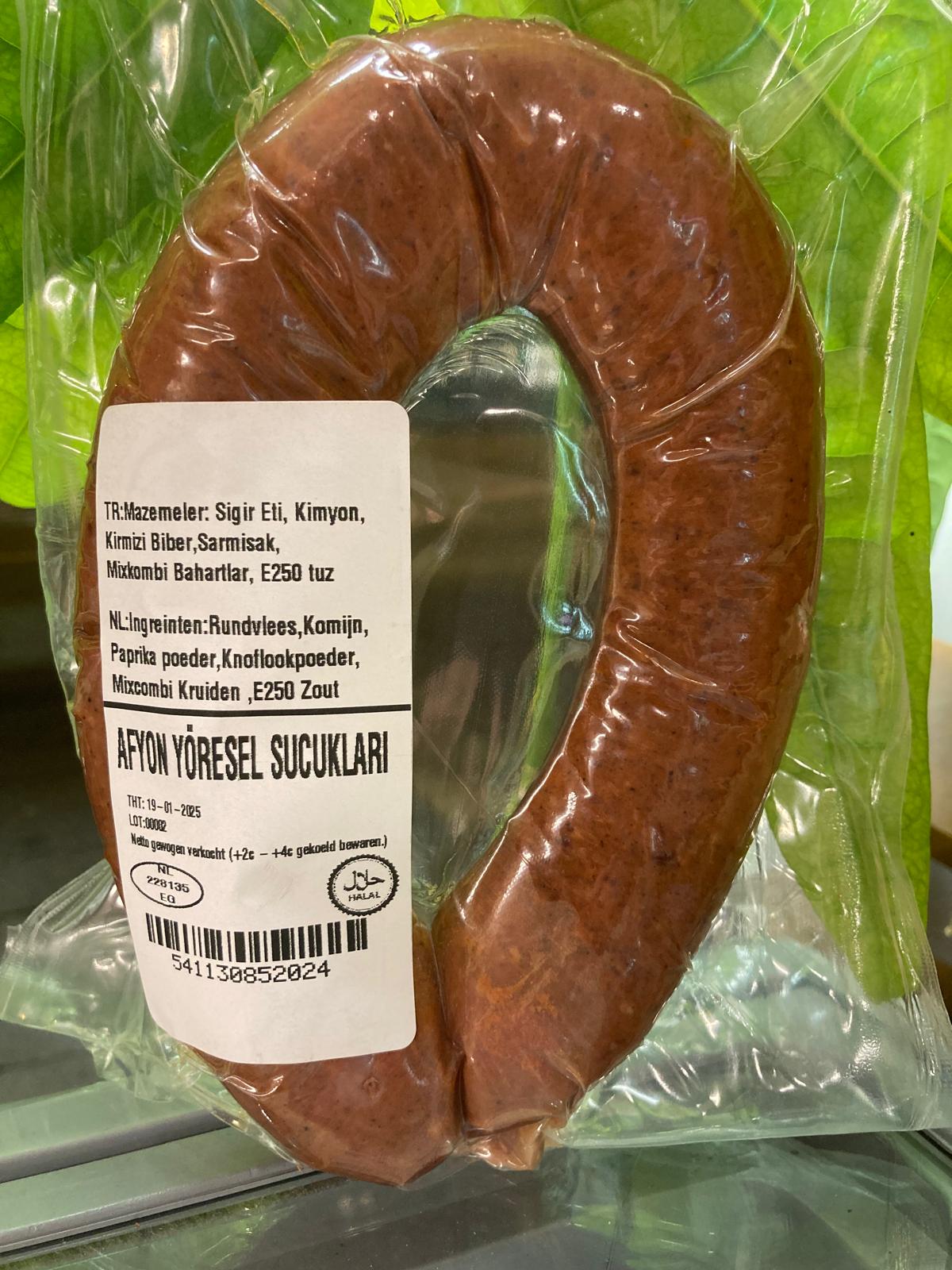 Afyon Local Sausage: 400-450gr