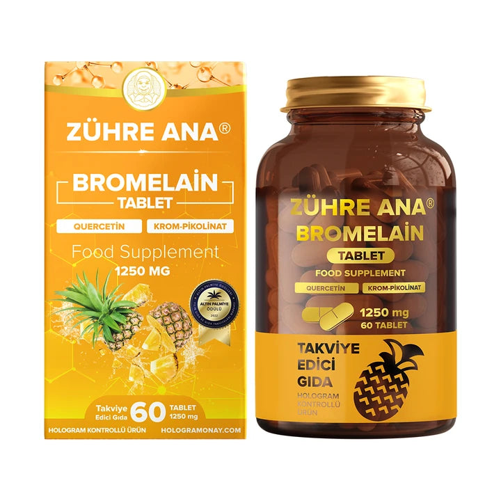 Zühre Ana Bromelain Tablet 1250 mg 60 Kapsül