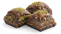 Çikolatalı Antep fıstıklı Baklava 1250gr :Baklava med Choklad Pistage