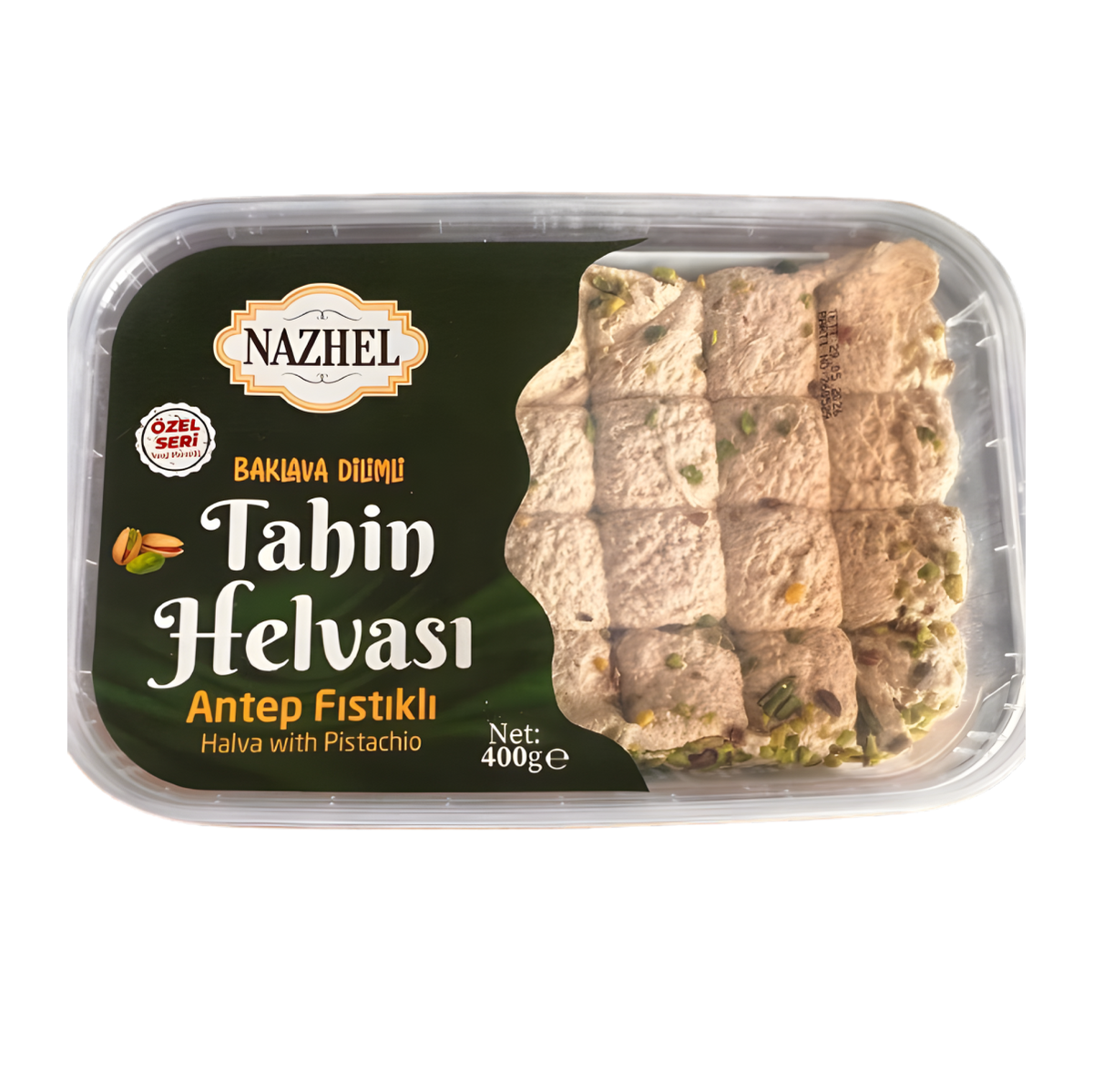 Helva Fıstıklı:400gr-halva med pistagenötter