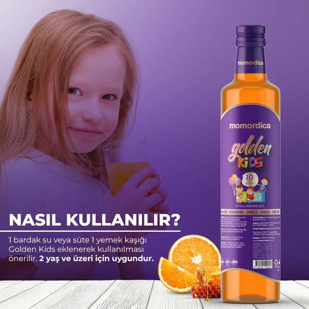 Momordica Golden Kids Koncentrerad Dryck (250 ml) – produktbild 2