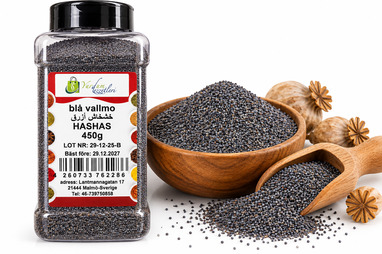Blå Vallmofrön (450 g)