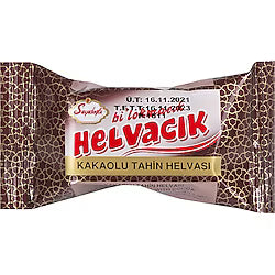 Helva Lokmacık:10x20gr (sade ve kakaolu)kakaohalva-vanlig halva: