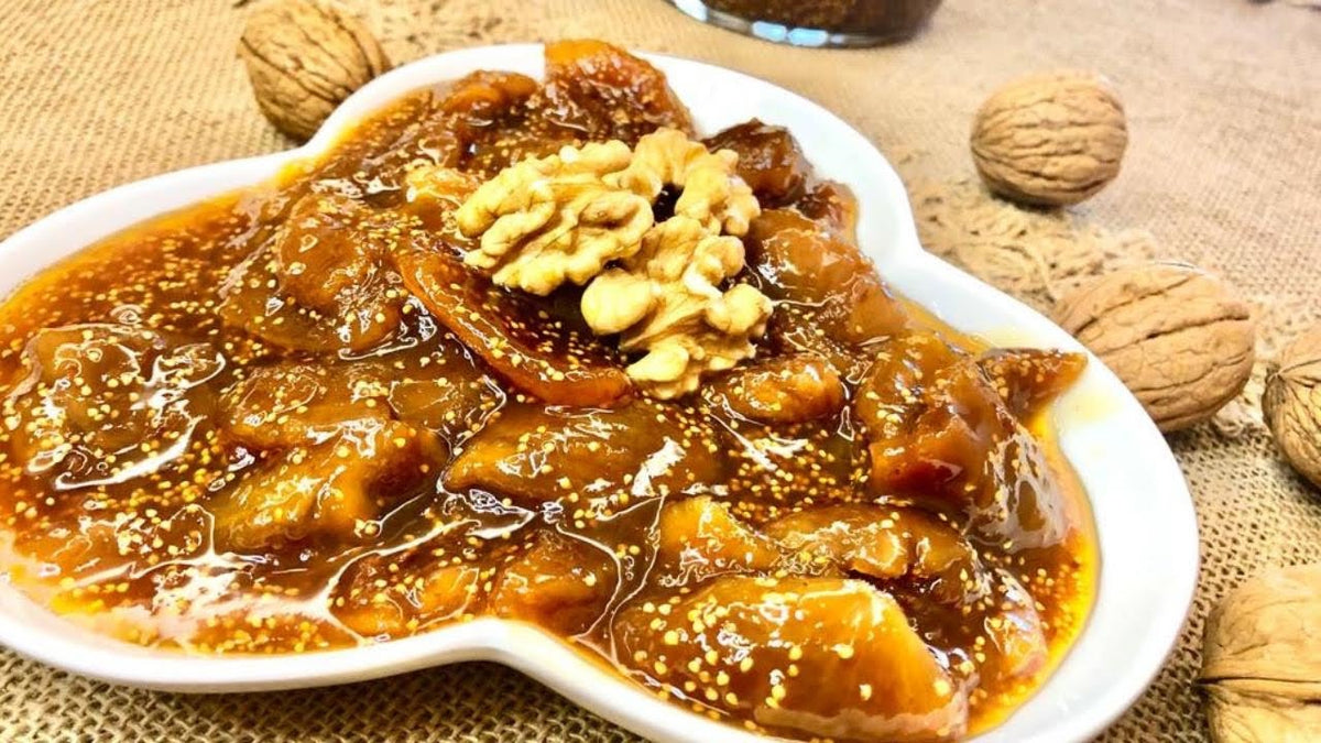 CEVİZLİ KURU İNCİR RECELİ:660 GR-VALNÖTS OCH FİKONMARMELAD