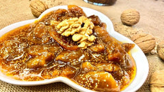 CEVİZLİ KURU İNCİR RECELİ:660 GR-VALNÖTS OCH FİKONMARMELAD
