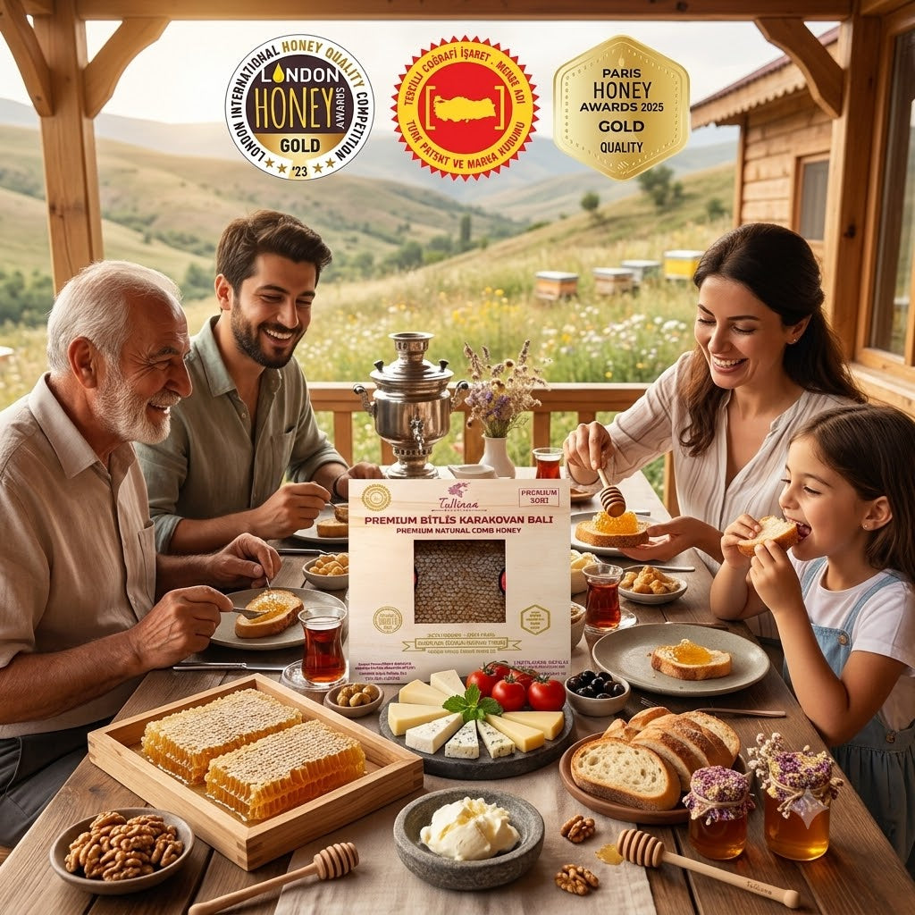 Tuliana Bitlis Karakovan Honeycomb Honey – Mountain Honey, Raw & Unprocessed | Blossom Honey
