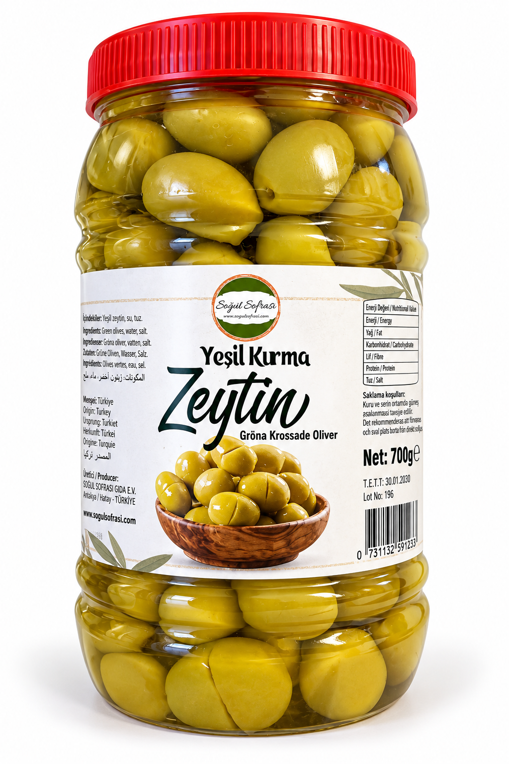 KROSSADE GRÖNA OLIVER (700 g)