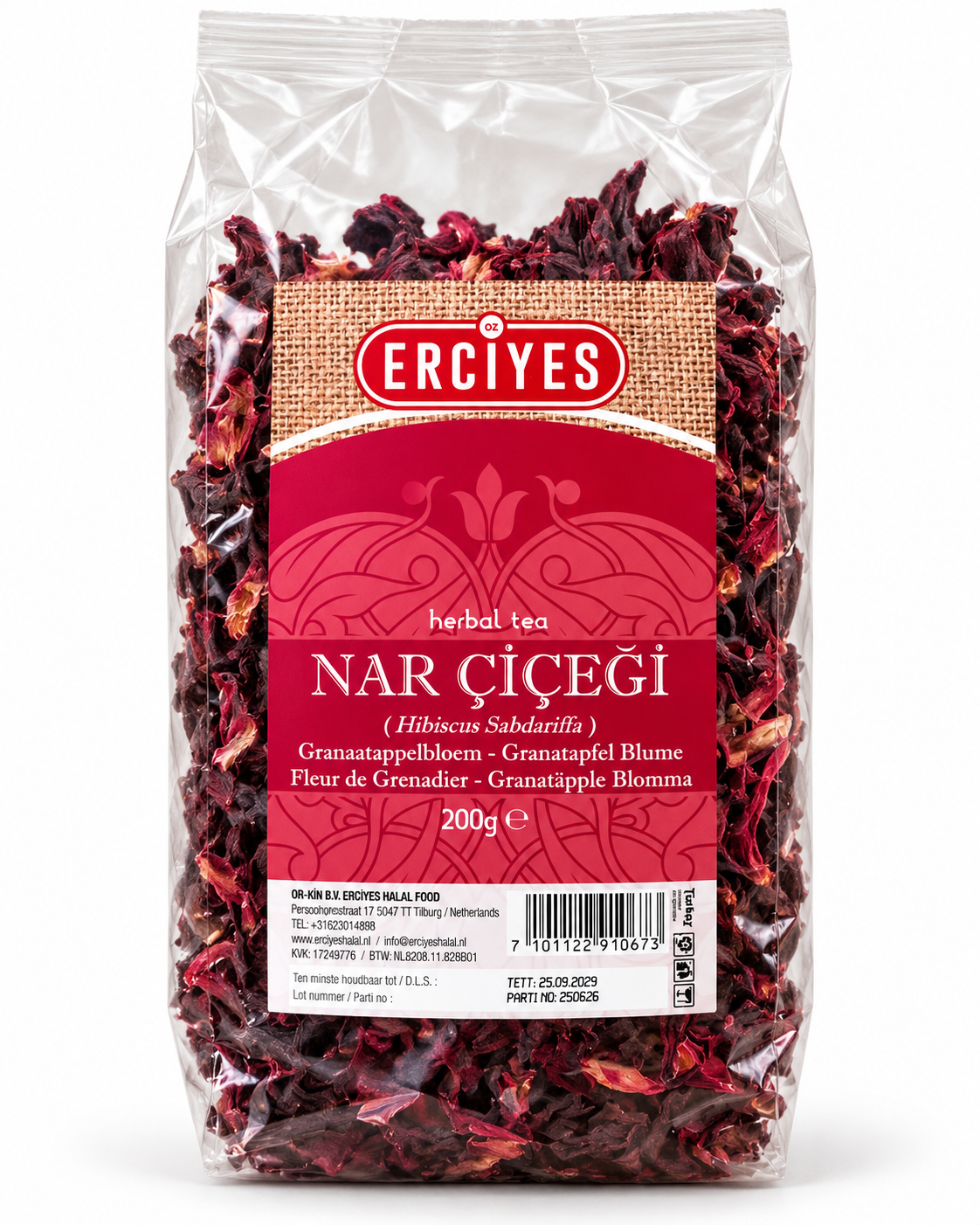 Örtte med Granatäppelblomma (200 g)