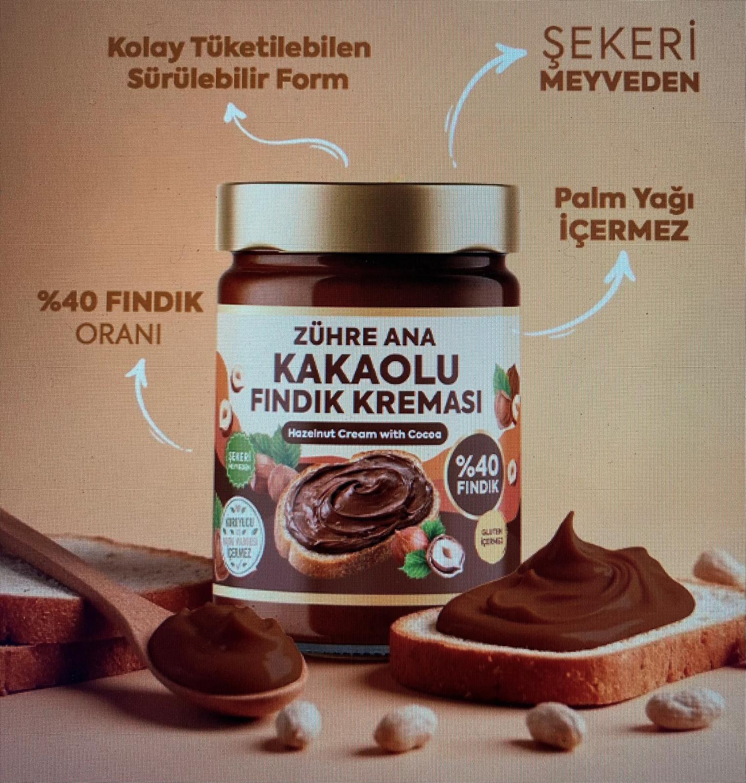 Zühre Ana Kakaolu Fındık Kreması (315 G) - HASSELNÖTSKRÄM MED KAKAO