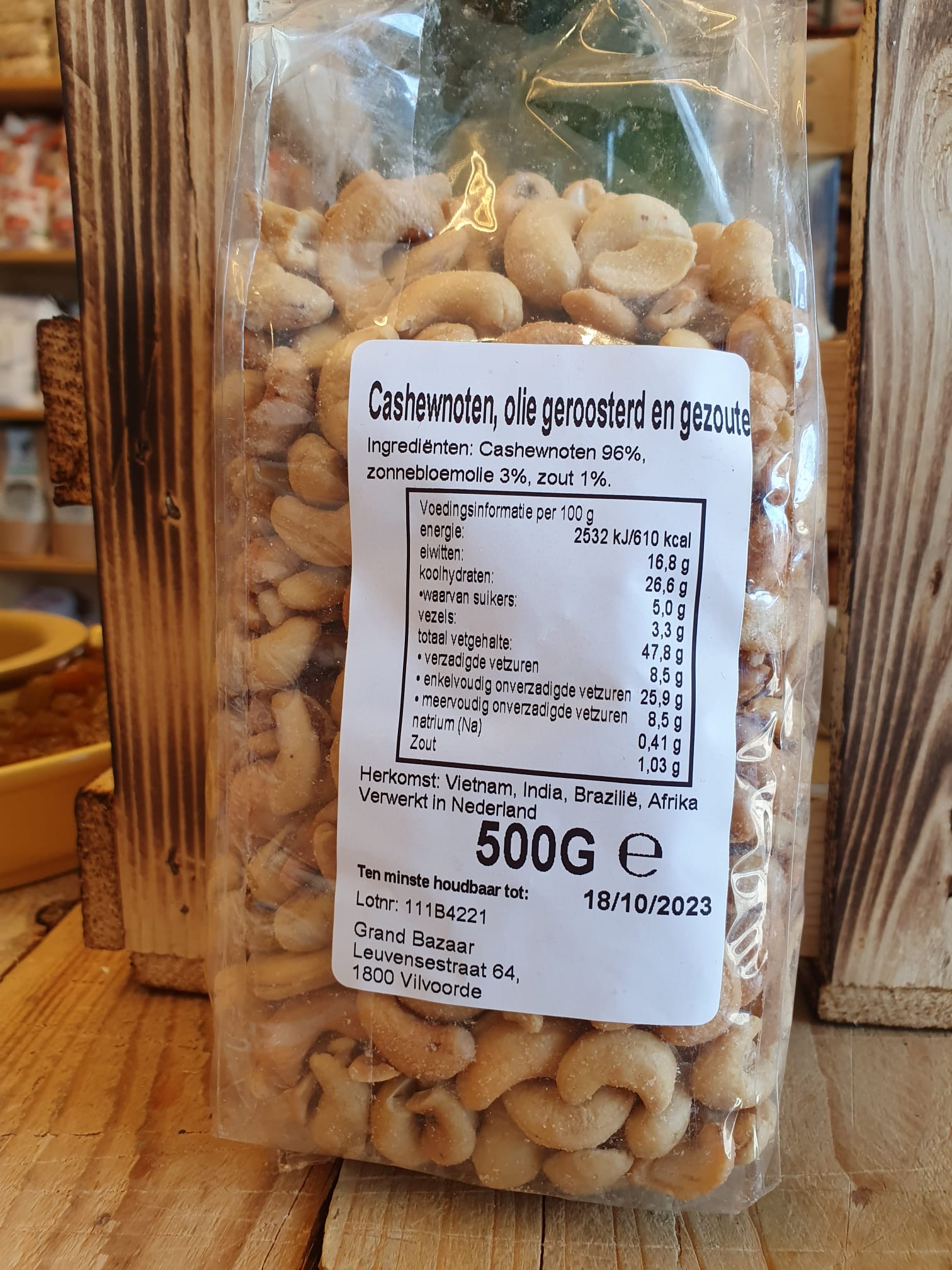 Cashewnötter (Saltade) Rostade 500gr